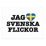 Jag Svenska Flickor Postcards