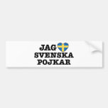 Jag Svenska Pojkar Bumper Stickers