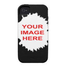 JAGGED HOLE TEMPLATE VIBE iPhone 4 CASE