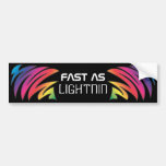 Jagged Rainbow Bumper Stickers