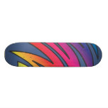 Jagged Rainbow on Blue Skateboards