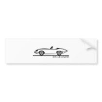 Jaguar E-Type Bumper Stickers