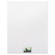Jaguar looking over shoulder dappled green customized letterhead