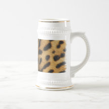 Jaguar Pattern Beer Stein Mug