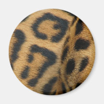Jaguar Pattern Round Magnet