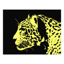 Jaguar Pop Art Custom Invite