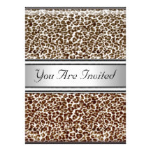 Jaguar Skin Birthday Party Invitation