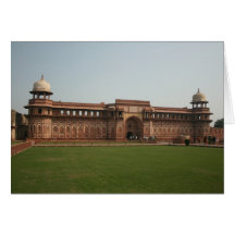 Jahangiri Mahal Red Fort Agra India Card