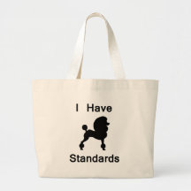 J'ai des normes (le caniche) sacs fourre-tout