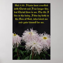 J'ai été crucifié avec le Christ Affiche