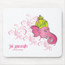 Jai Ganesh Elephant Designs Mousepad