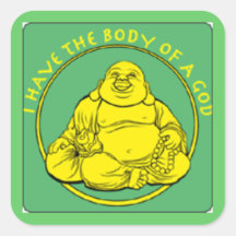 J'ai le corps de Dieu Stickers Carrés