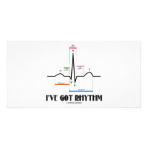 J'ai le rythme (ECG/EKG - le contour de ruelle d'O Photocartes Personnalisées