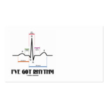 J'ai le rythme (ECG/EKG - le contour de ruelle d'O Cartes De Visite Personnelles