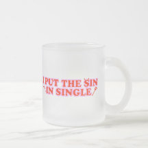 J'ai mis le péché dans simple tasse à café