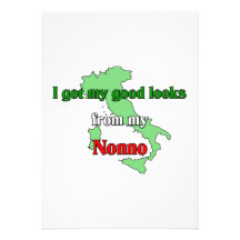 J'ai obtenu mes bons regards de mon Nonno Invitations
