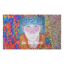 JAI SAI RAM RECTANGULAR STICKER