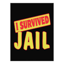 J'AI SURVÉCU À LA PRISON INVITATION PERSONNALISÉE