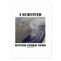 J'ai survécu à la tempête Nemo (l'espace extra-atm Cartes Postales