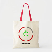 J'ai survécu au sac fourre-tout à $13,95 toiles