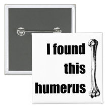J'ai trouvé cet humérus pin's avec agrafe