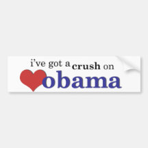 J'ai un écrasement sur Obama Adhésifs Pour Voiture