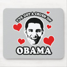 J'ai un écrasement sur Obama Tapis De Souris