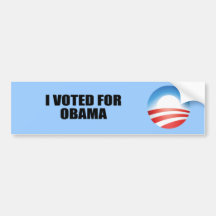 J'AI VOTÉ POUR OBAMA ADHÉSIFS POUR VOITURE