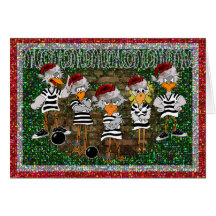 Jailbird Christmas card: Jailbirdz
