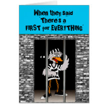 Jailbird Greeting card