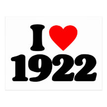 J'AIME 1922 CARTE POSTALE