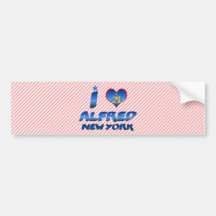 J'aime Alfred, New York Autocollant Pour Voiture