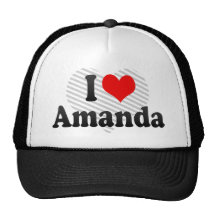 J'aime Amanda Casquettes De Camionneur