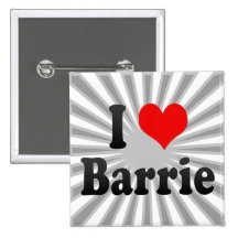 J'aime Barrie, Canada. J'aime Barrie, Canada Badge Avec Épingle