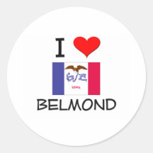 J'aime BELMOND Iowa Autocollants