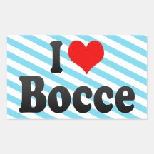 J'aime Bocce Autocollants