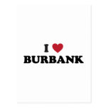 J'aime Burbank la Californie Cartes Postales