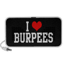 J'aime Burpees, forme physique Haut-parleur Mobile