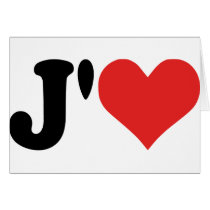 J'aime Greeting Cards