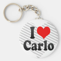 J'aime Carlo Porte-clés