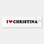 J'AIME CHRISTINA ADHÉSIF POUR VOITURE