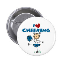 J'aime (coeur) encourager badges avec agrafe
