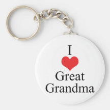 J'aime (coeur) la grande grand-maman porte-clef