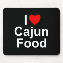 J'aime (coeur) la nourriture de Cajun Tapis De Souris