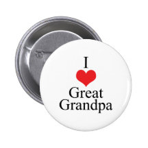 J'aime (coeur) le grand grand-papa badges avec agrafe