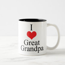 J'aime (coeur) le grand grand-papa tasse