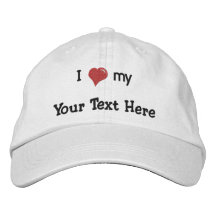J'aime (coeur) le mon - faites-le possèdent - cust casquette de baseball