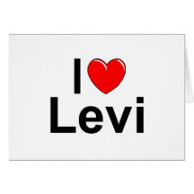 J'aime (coeur) Lévi Carte De Vœux