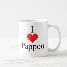 J'aime (coeur) Pappou Mug À Café