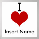 J'aime (coeur) Rochell Posters